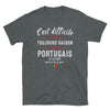 T-shirt Portugal noir - C'est difficile d'avoir toujours raison