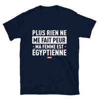 Thumbnail for T-shirt Égypte noir dos - Plus rien ne me fait peur ma femme est