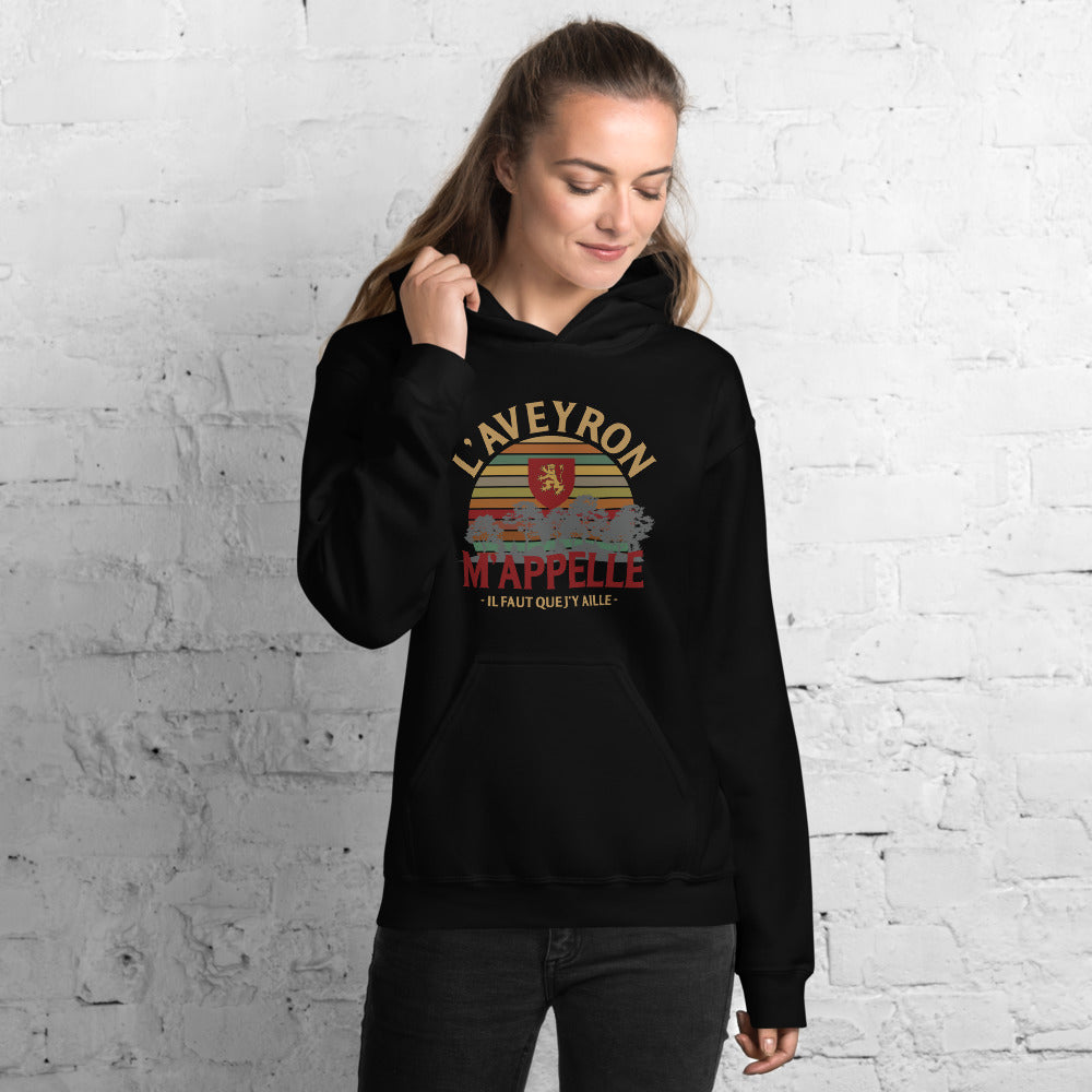 Sweatshirt Aveyron bleu marine - L'appel du pays avec humour