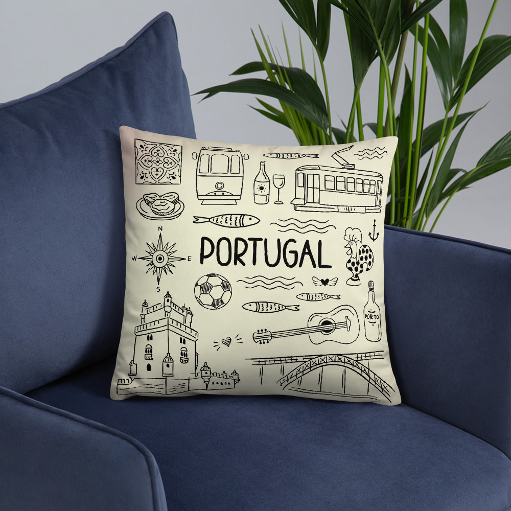 Coussin décoratif Portugal - Un accent de fierté locale