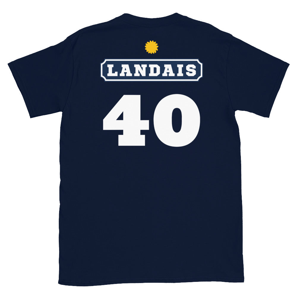 T-shirt Landais 40 Pastis noir - texte humoristique sur le pastis