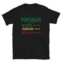 Thumbnail for T-shirt Portugal noir - Mythique et légendaire