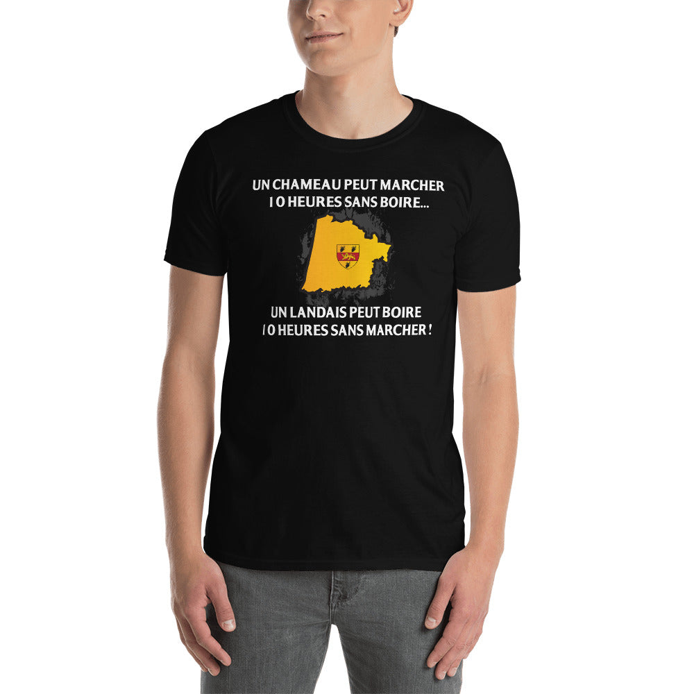 T-shirt Landais gris foncé chiné - 10 heures sans marcher