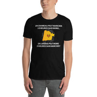 Thumbnail for T-shirt Landais gris foncé chiné - 10 heures sans marcher