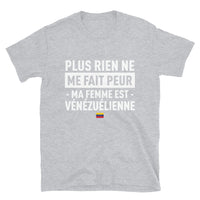 Thumbnail for T-shirt Venezuela bleu marine dos - Plus rien ne me fait peur ma femme est