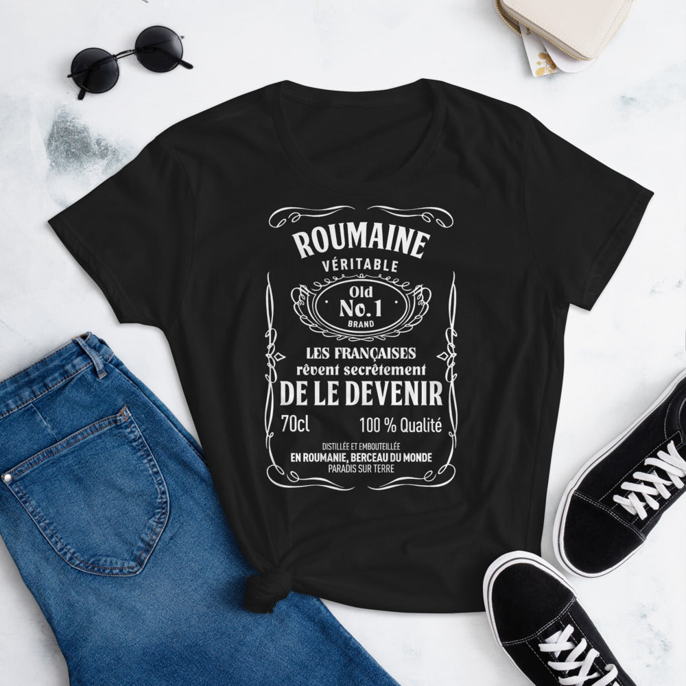 T-shirt Roumaines bleu marine - Elles rêvent de le devenir