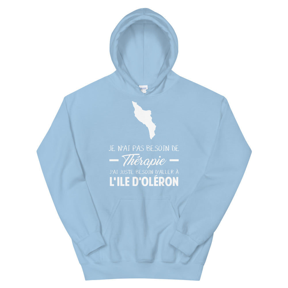 Sweatshirt Oléron noir dos - Pas besoin de thérapie