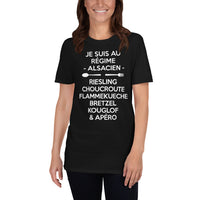 Thumbnail for T-shirt Alsace bleu marine - Fierté et humour local