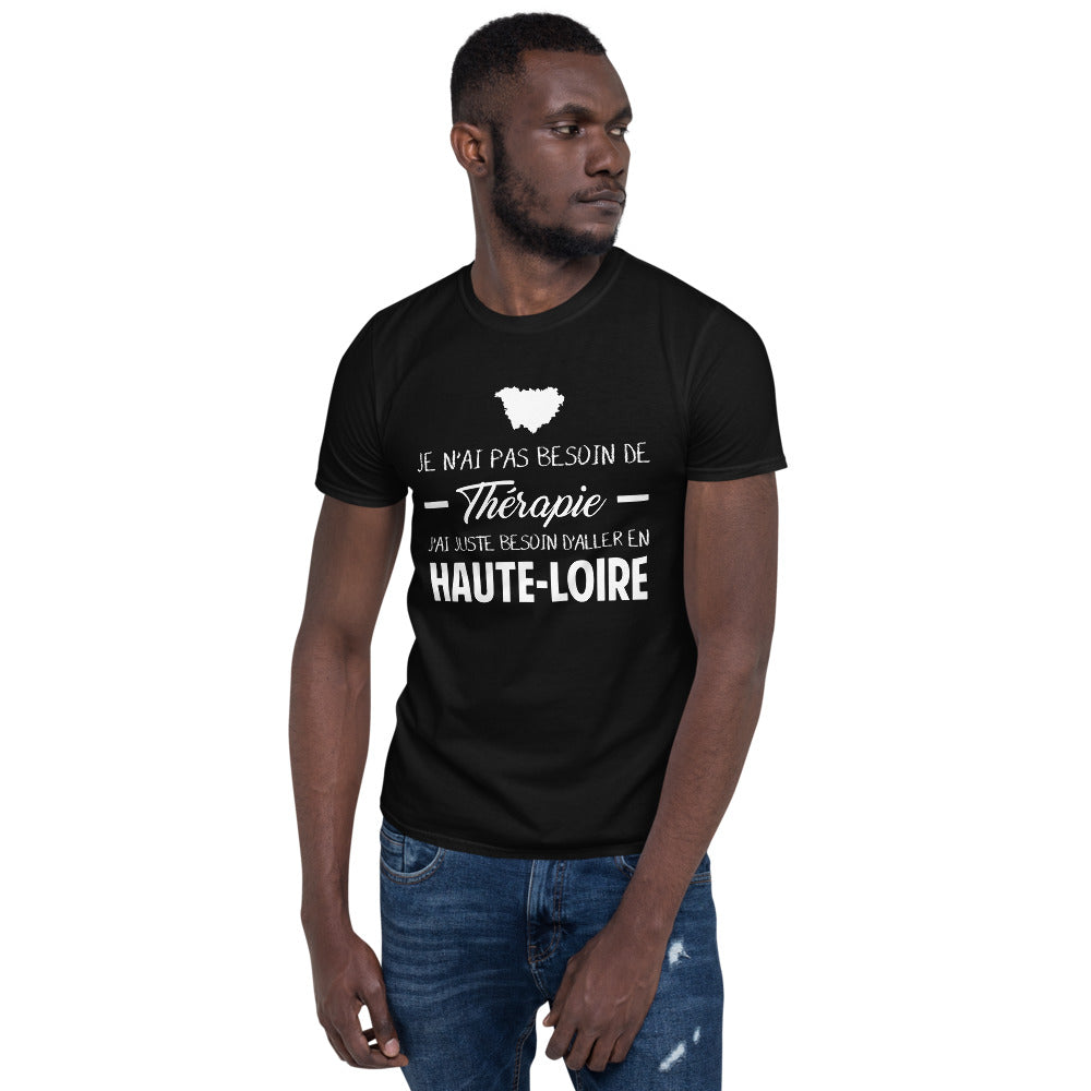 T-shirt Haute-Loire noir dos - Confort et fierté locale