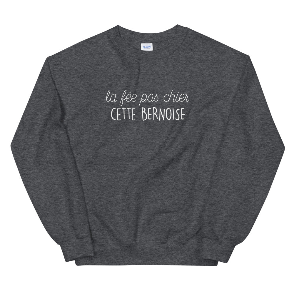 Sweatshirt Suisse noir - Fée pas chier cette Bernoise