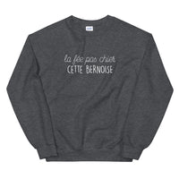 Thumbnail for Sweatshirt Suisse noir - Fée pas chier cette Bernoise