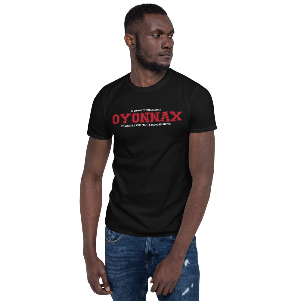 T-shirt Oyonnax noir dos - Supportez votre équipe avec humour