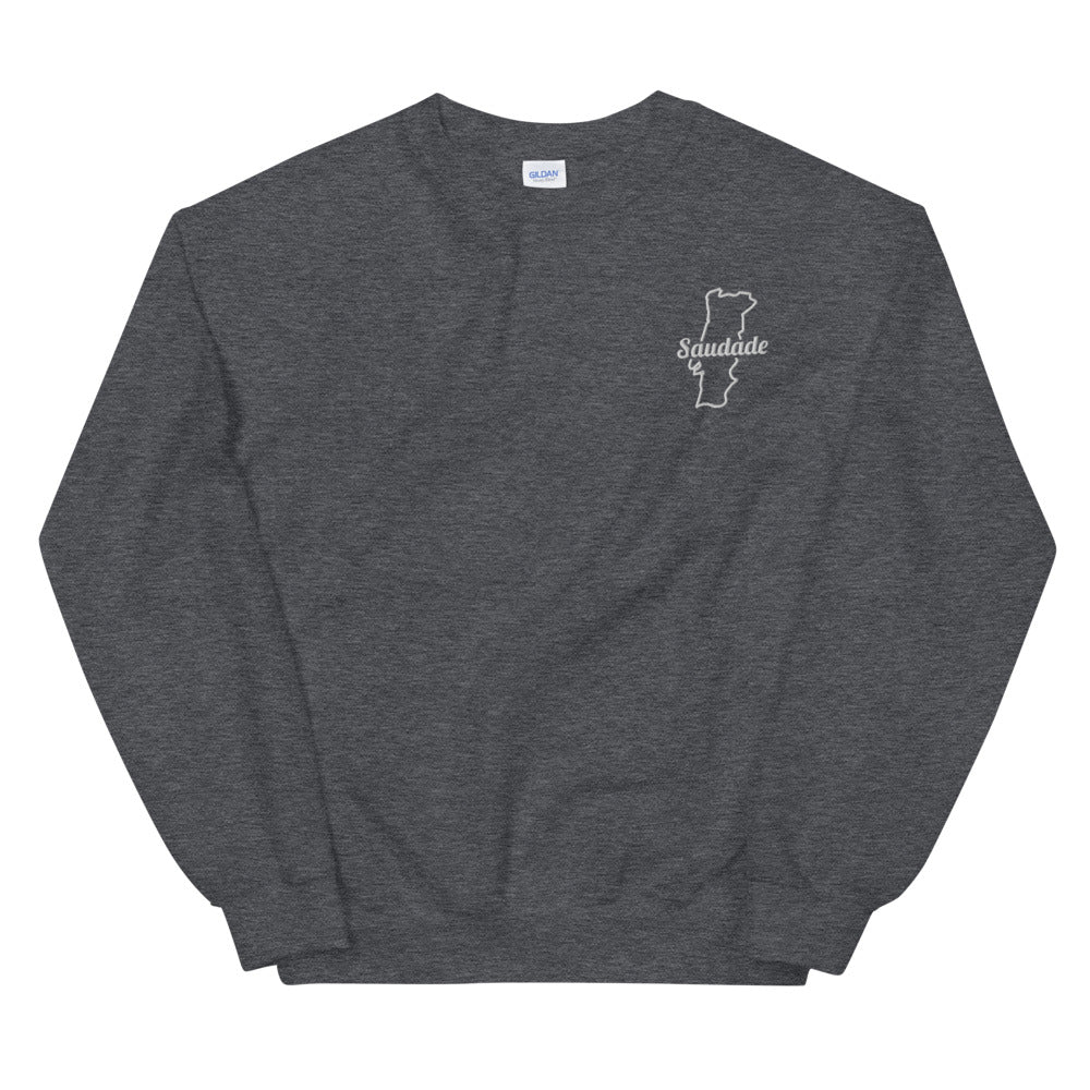 Sweatshirt Portugal noir - Nostalgie brodée avec carte