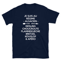 Thumbnail for T-shirt Alsace bleu marine dos - Fierté et humour local