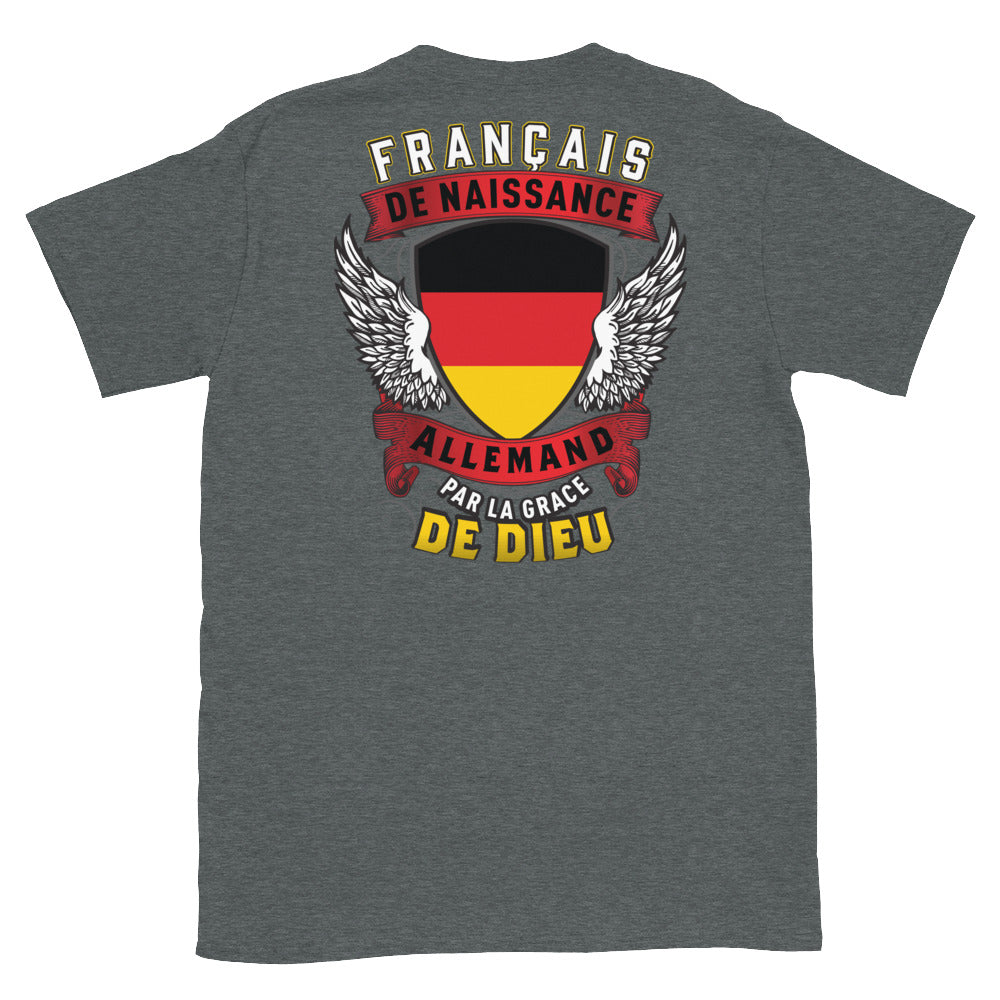 T-shirt Français gris foncé - Fierté et humour de nos origines