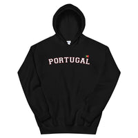 Thumbnail for Sweatshirt Portugal noir - Drapeau portugais sur le coeur