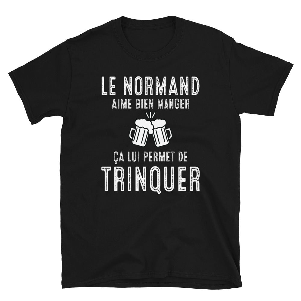 T-shirt Normand gris sport - Le Normand adore manger