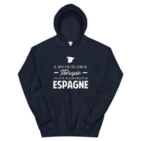 Thumbnail for Espagne Thérapie - Sweatshirt à capuche - Ici & Là - T-shirts & Souvenirs de chez toi