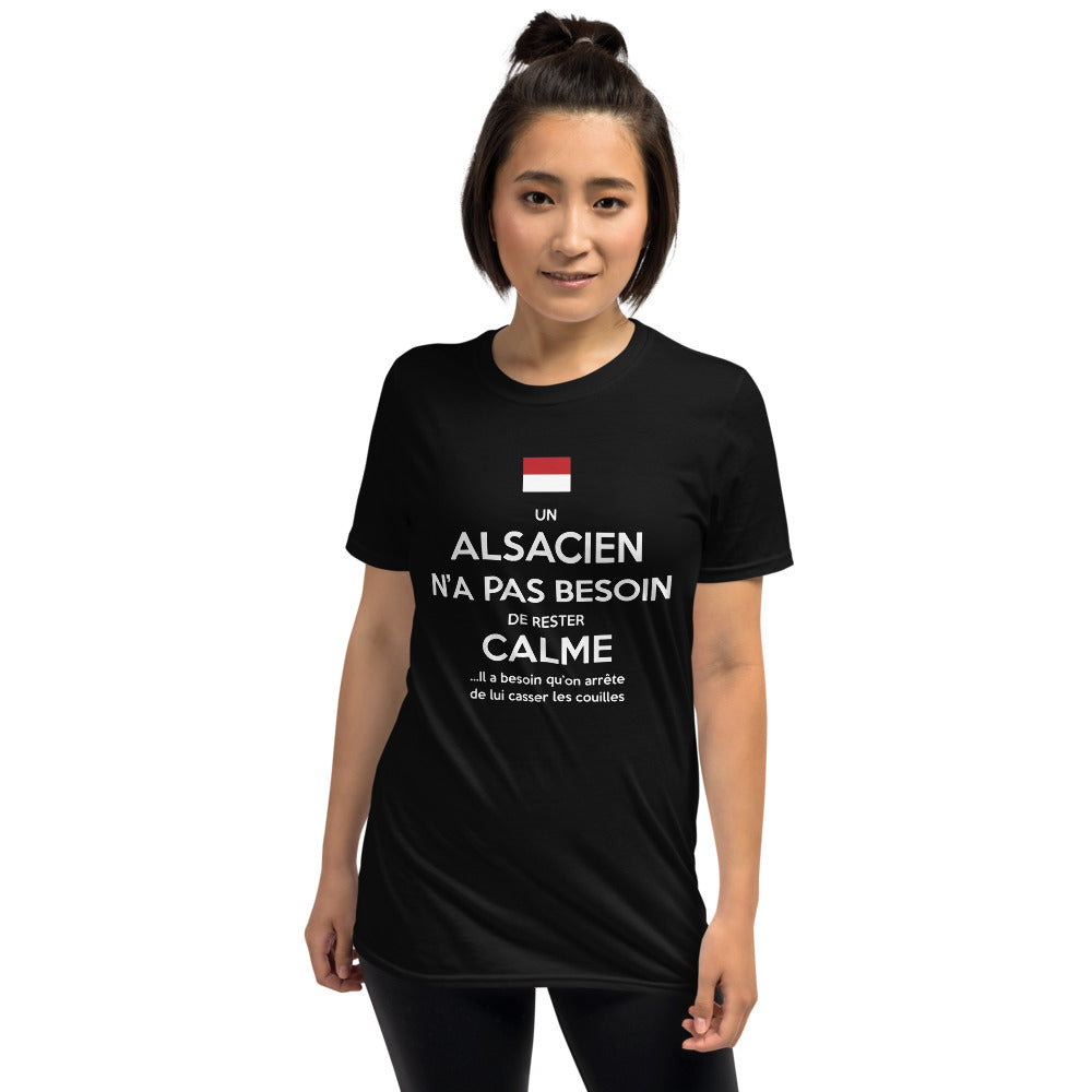 Alsacien rester calme - T-shirt Standard - Ici & Là - T-shirts & Souvenirs de chez toi