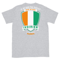Thumbnail for T-shirt Ivoirien bleu marine dos - Je ne suis pas parfait mais