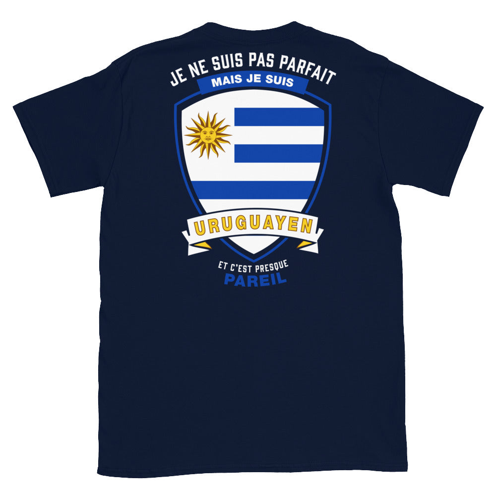 T-shirt Uruguay noir dos - Je ne suis pas parfait mais.