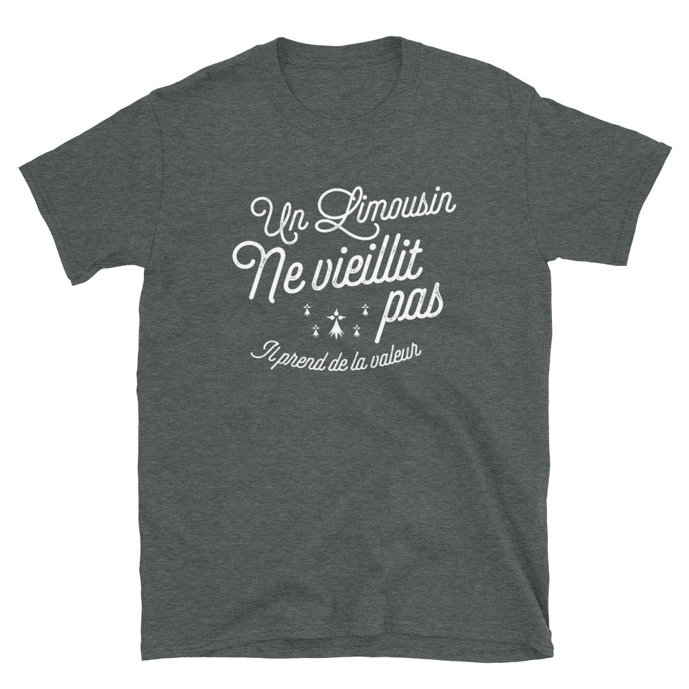 Un Limousin ne vieillit pas il prend de la valeur - T-shirt Standard - Ici & Là - T-shirts & Souvenirs de chez toi