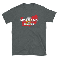 Thumbnail for T-shirt Normand gris foncé chiné - Normand pas Français avec humour