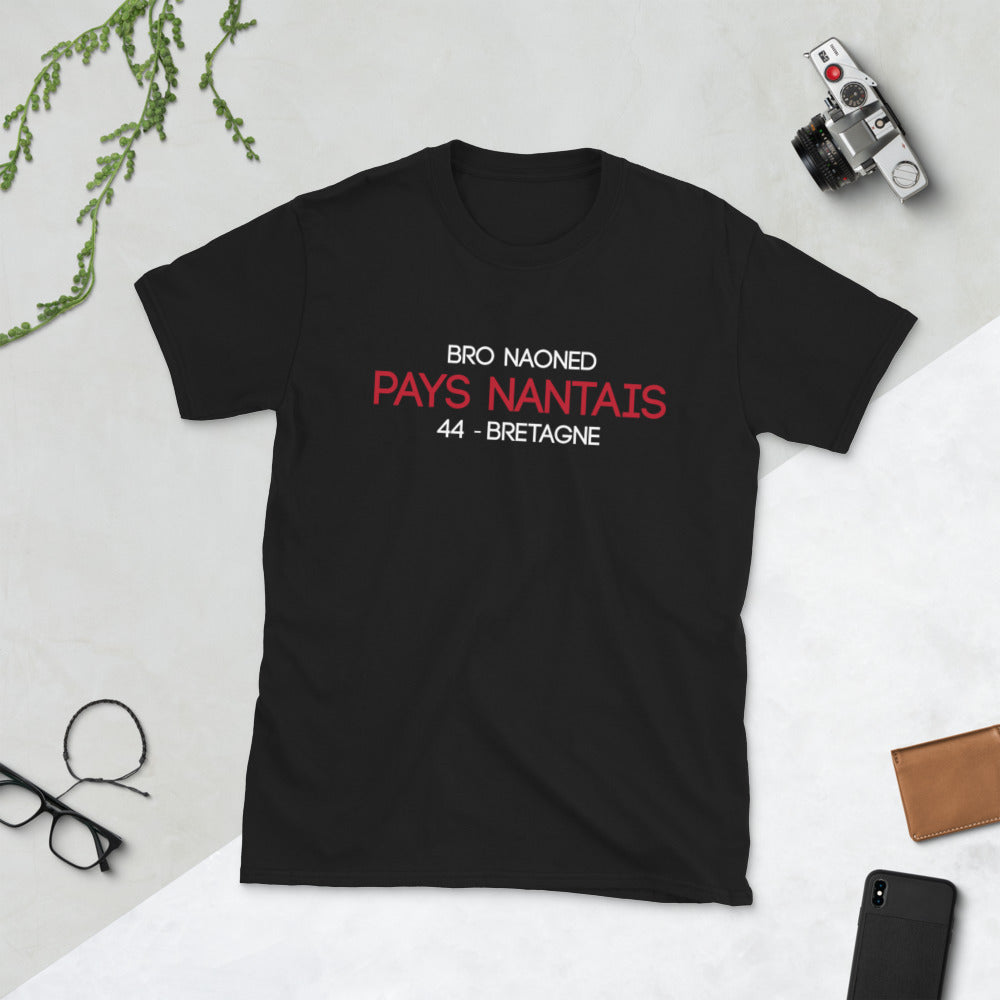 T-shirt Bretagne gris foncé chiné - Fierté des origines nantaises