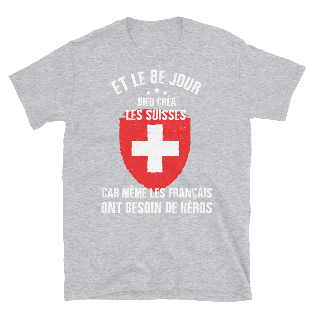 8e-jour-suisses T-shirt Standard - Ici & Là - T-shirts & Souvenirs de chez toi