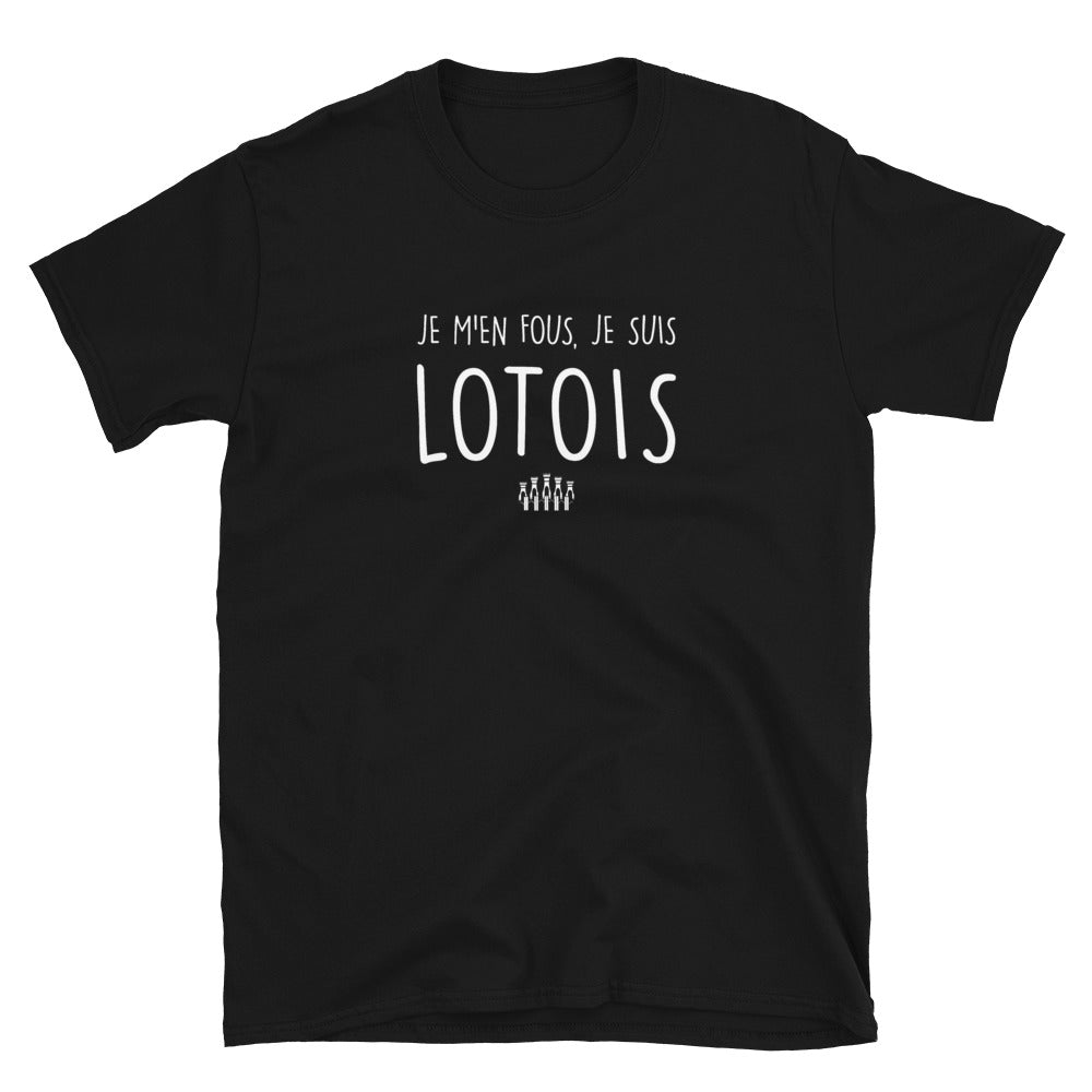 T-shirt Lotois noir - M'en fous je suis Lotois