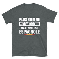 Thumbnail for T-shirt Espagne bleu marine - Plus rien ne me fait peur ma femme est