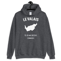 Thumbnail for Valais là où mon histoire commence - Sweatshirt à capuche - Ici & Là - T-shirts & Souvenirs de chez toi