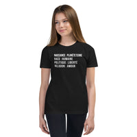 Thumbnail for T-shirt enfant Terre noir dos - Liberté & Amour en douceur