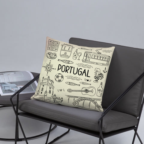 Souvenir du Portugal - Coussin décoratif - Ici & Là - T-shirts & Souvenirs de chez toi