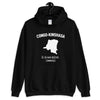Sweatshirt Congo Kinshasa noir - Là où mon histoire commence