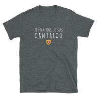 Thumbnail for T-shirt Cantalou bleu marine dos - Je m'en fous je suis Cantalou