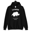 Sweatshirt Suisse noir - Mon histoire commence avec fierté