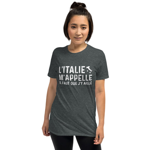 L'Italie m'appelle - boy friend cut T-shirt Standard - Ici & Là - T-shirts & Souvenirs de chez toi