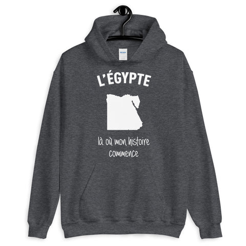 L'égypte là où mon histoire commence - Sweatshirt à capuche - Ici & Là - T-shirts & Souvenirs de chez toi