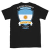 T-shirt Argentine noir - Je ne suis pas parfait mais.