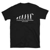 T-shirt Bretagne noir - Évolution de l'homme humoristique