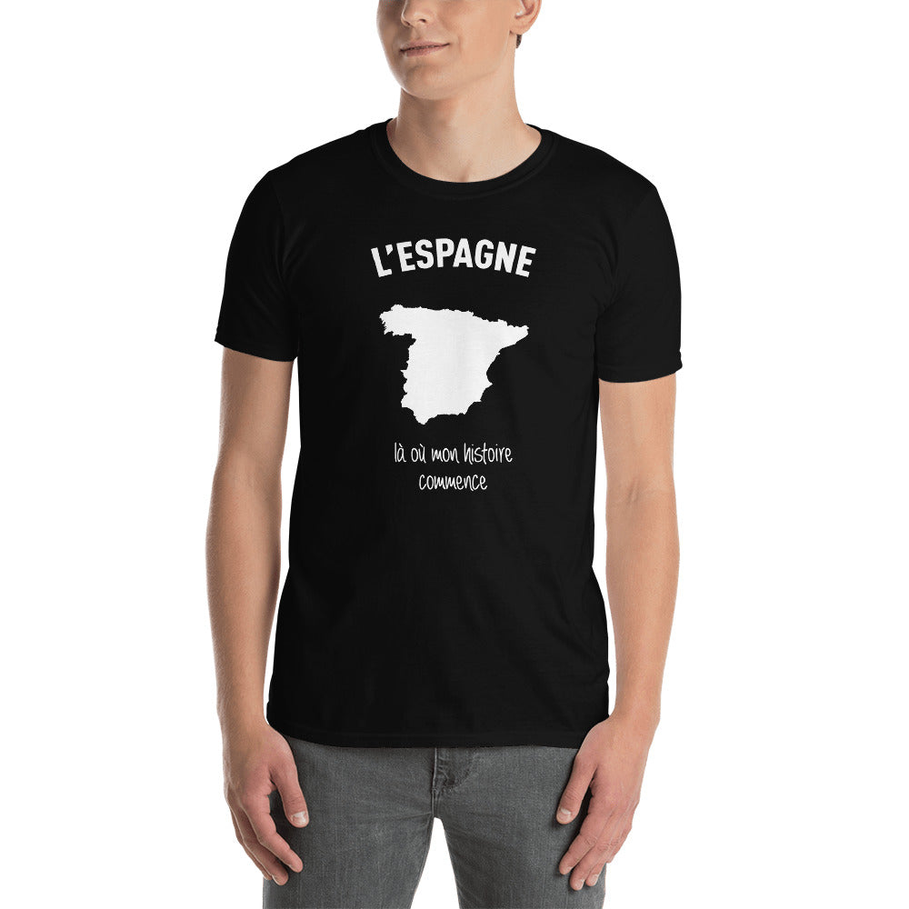 Espagne là où mon histoire commence - T-shirt Standard - Ici & Là - T-shirts & Souvenirs de chez toi