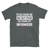 Thumbnail for T-shirt Infirmière gris foncé - Ma femme est infirmière