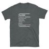 T-shirt Italie noir - Posologie italienne humoristique