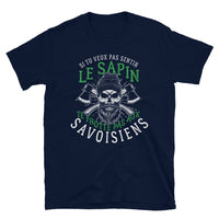 Thumbnail for T-shirt Savoie gris foncé - Te frotte pas aux Savoisiens