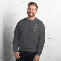 Thumbnail for Sweatshirt Portugal marine dos - Nostalgie brodée avec carte