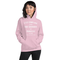 Thumbnail for Sweatshirt Aide-soignante gris foncé dos - confort et style
