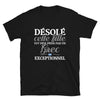 T-shirt Grec noir - Désolé, prise par un Grec