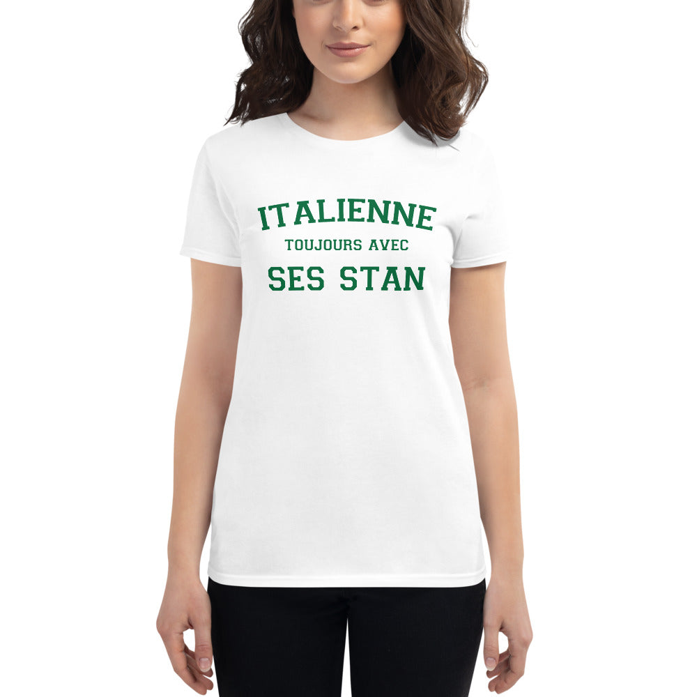 T-shirt Italie noir - Toujours avec ses stan en coton