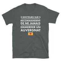 Thumbnail for T-shirt Auvergne noir dos - Ne jamais emmerder un auvergnat